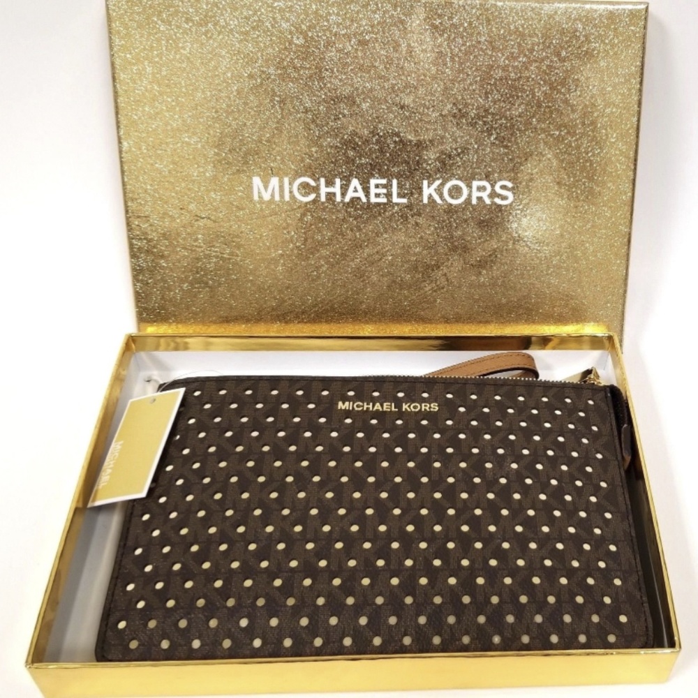 MICHAEL Michael Kors Women's Dotted Wristlet - Picture 2 of 8